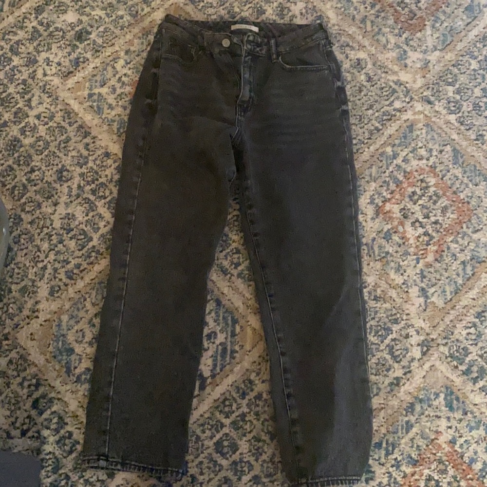 Black denim jeans